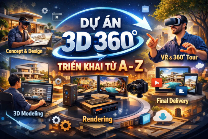 Case study: Một dự án 3D 360 được triển khai từ A–Z