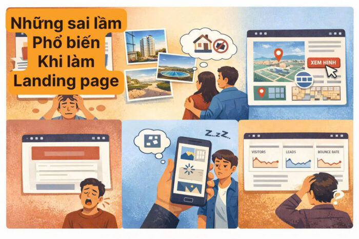 Sai lầm phổ biến khi làm Landing Page cho dự án bất động sản