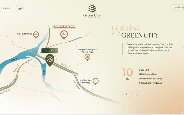 Green City · Tuyên Quang · Vị trí dự án